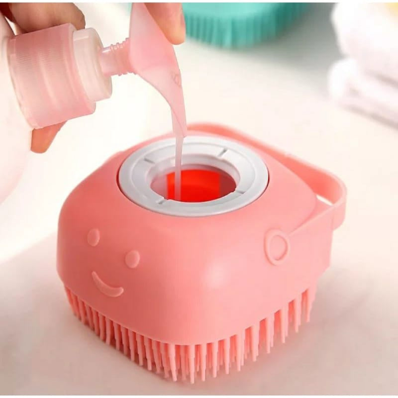 Lava Pelo Pet Escova Banho Cachorro Gato Dispenser Shampoo