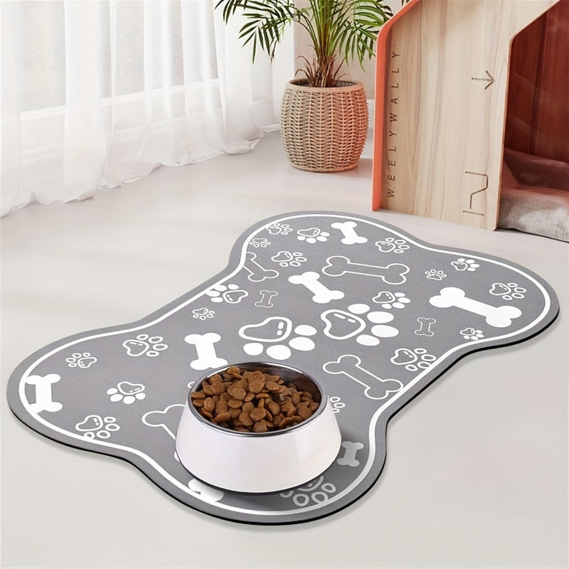 Tapete de Alimentação de Cão Absorvente de Diatomita - Antiderrapante, Resistente a Arranhões, Rápido Secagem - Fácil de Limpar, Protege os Pisos - Ideal para Uso Diário