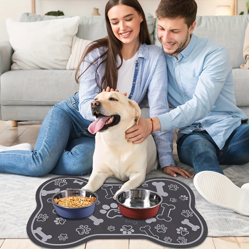 Tapete de Alimentação de Cão Absorvente de Diatomita - Antiderrapante, Resistente a Arranhões, Rápido Secagem - Fácil de Limpar, Protege os Pisos - Ideal para Uso Diário