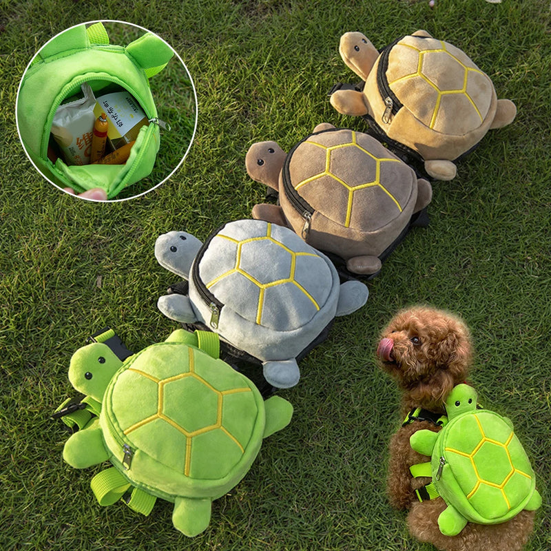 Mochila para animais de estimação em formato de tartaruga