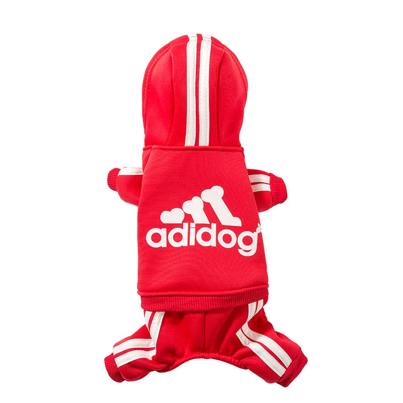 Adidog roupas para cães macacão quente filhote de cachorro roupas para animais de estimação para cães hoodies moletom yorkie buldogue francês roupas para cão casaco jaqueta