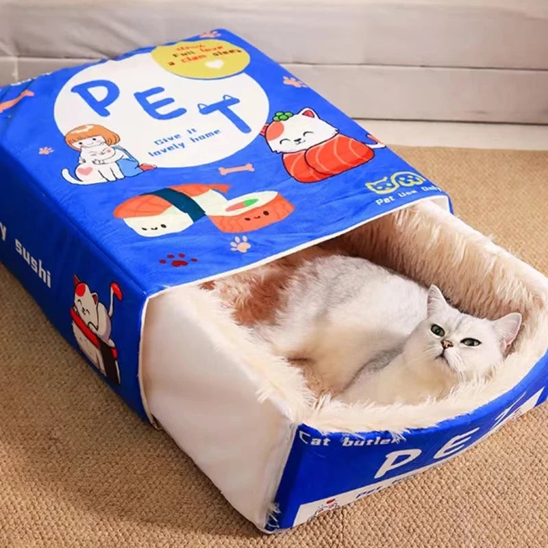 Cama Pet Box Biscoito para Gatos