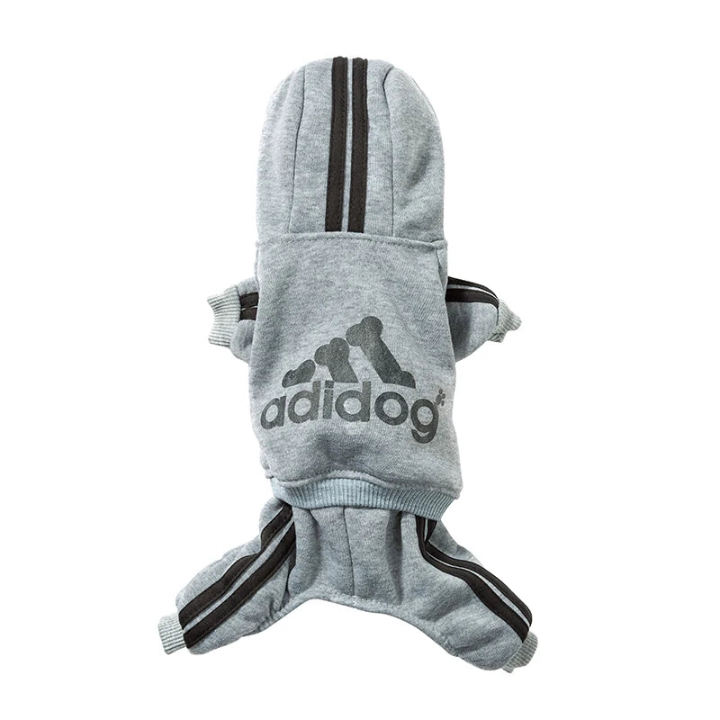 Adidog roupas para cães macacão quente filhote de cachorro roupas para animais de estimação para cães hoodies moletom yorkie buldogue francês roupas para cão casaco jaqueta