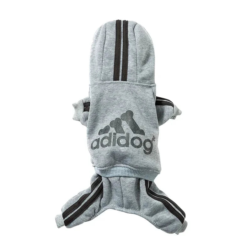 Adidog roupas para cães macacão quente filhote de cachorro roupas para animais de estimação para cães hoodies moletom yorkie buldogue francês roupas para cão casaco jaqueta