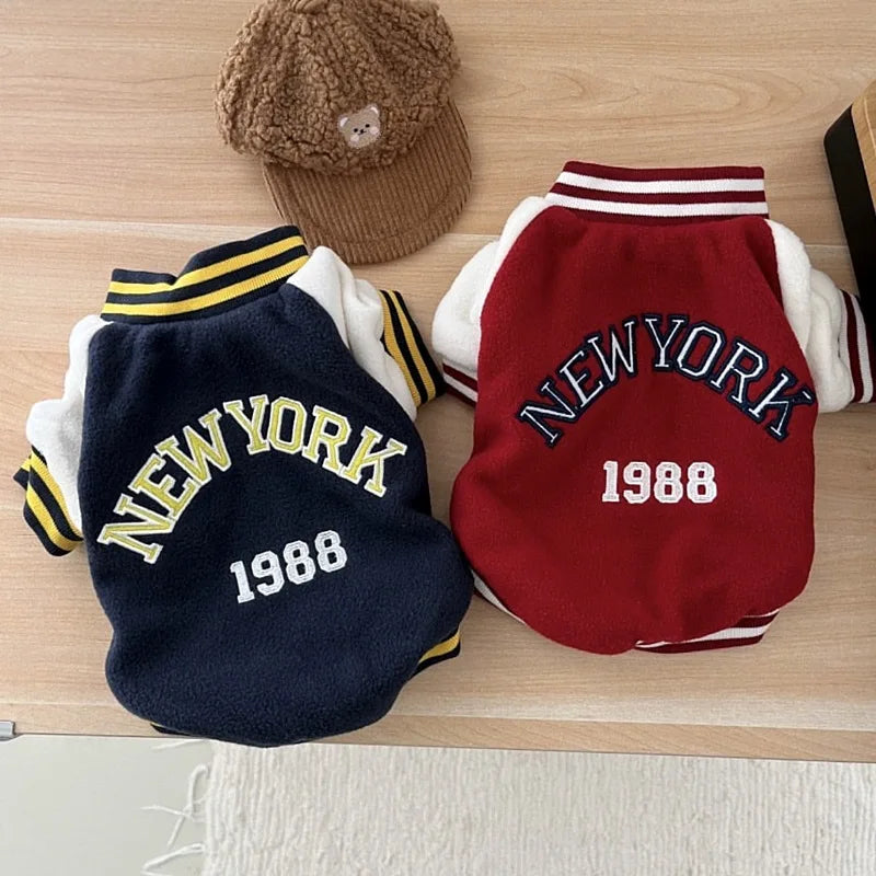 Roupas de beisebol para cachorros e gatos