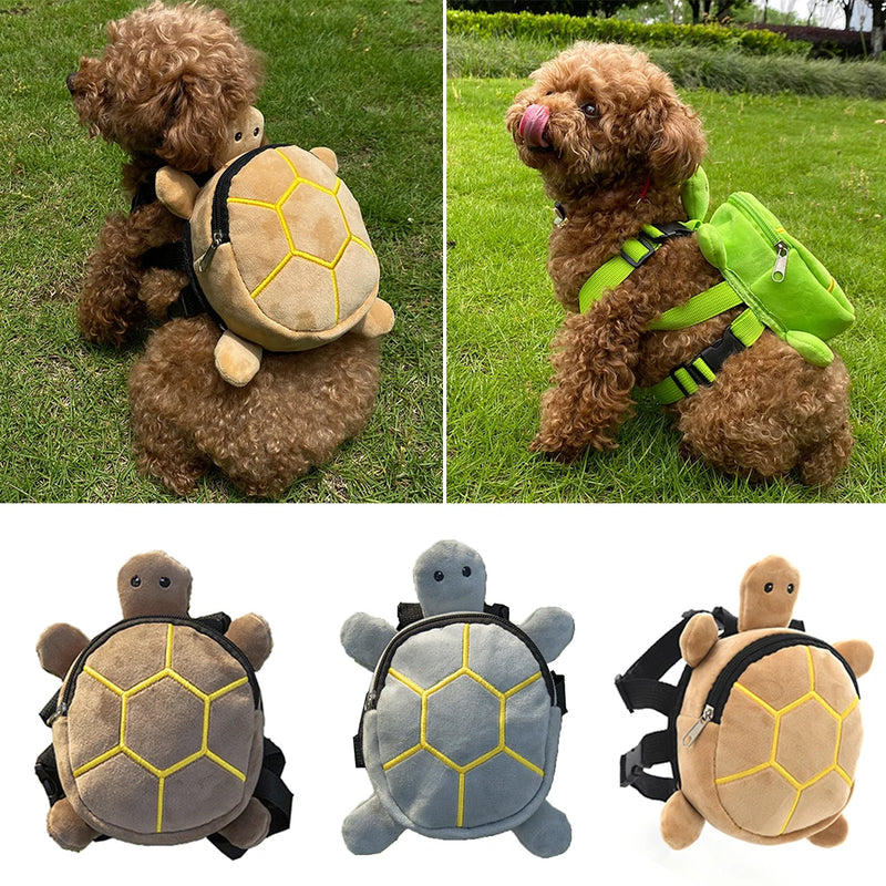 Mochila para animais de estimação em formato de tartaruga