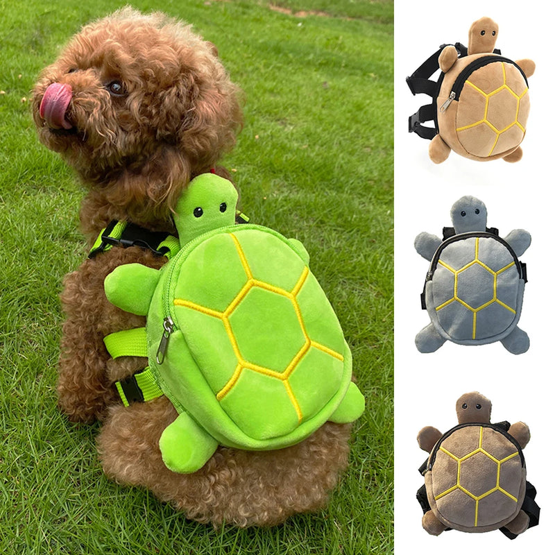 Mochila para animais de estimação em formato de tartaruga