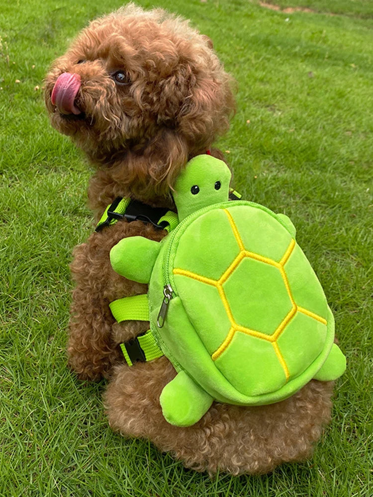 Mochila para animais de estimação em formato de tartaruga