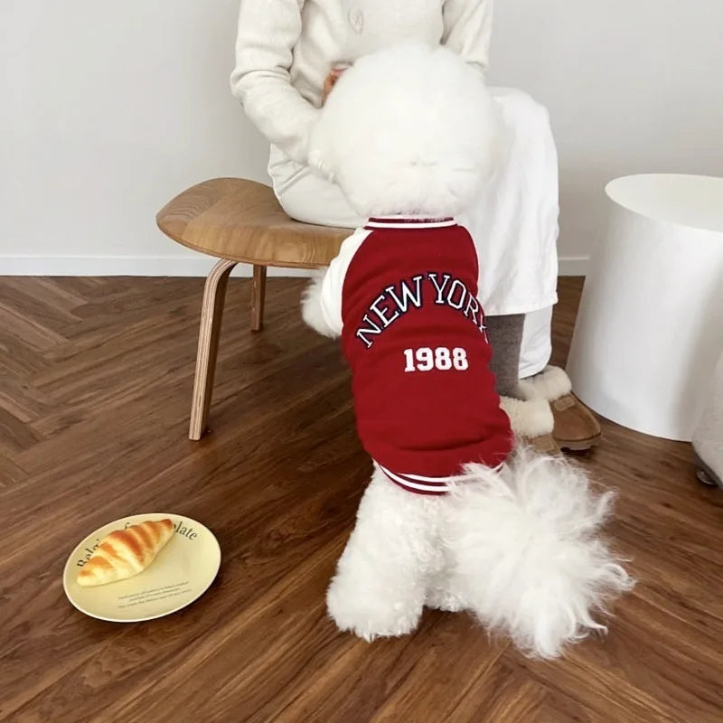 Roupas de beisebol para cachorros e gatos