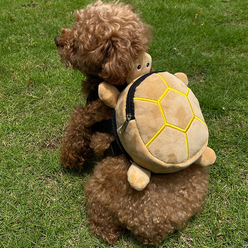 Mochila para animais de estimação em formato de tartaruga