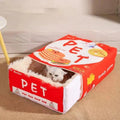 Cama Pet Box Biscoito para Gatos