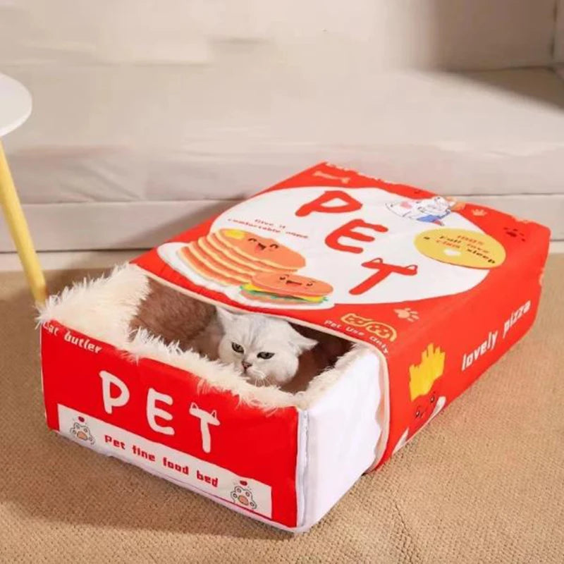 Cama Pet Box Biscoito para Gatos