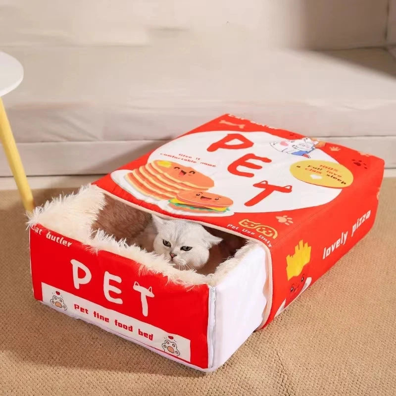 Cama Pet Box Biscoito para Gatos