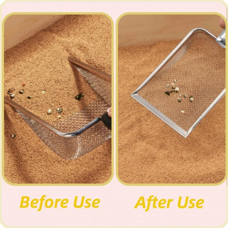 Colher de lixo de aço inoxidável resistente à ferrugem , fácil de limpar, ideal para remoção rápida de resíduos
