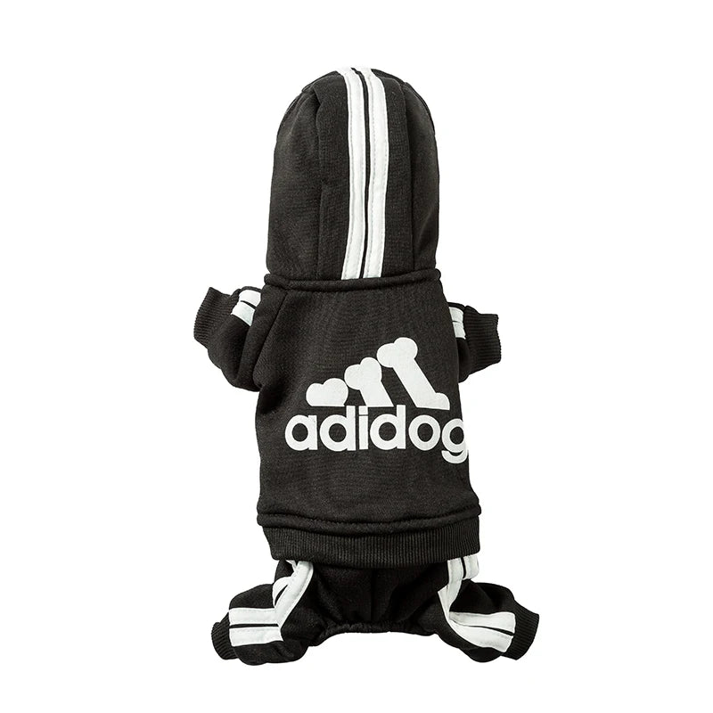 Adidog roupas para cães macacão quente filhote de cachorro roupas para animais de estimação para cães hoodies moletom yorkie buldogue francês roupas para cão casaco jaqueta