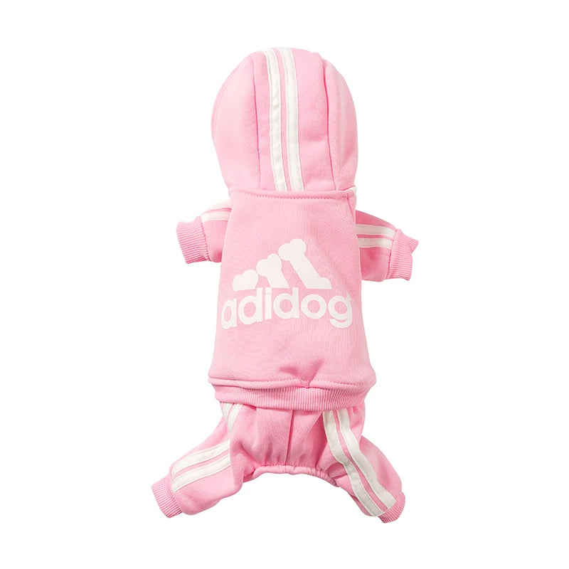 Adidog roupas para cães macacão quente filhote de cachorro roupas para animais de estimação para cães hoodies moletom yorkie buldogue francês roupas para cão casaco jaqueta