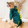 Jaqueta com capuz inverno quente velo grande cão pijamas engraçado traje para animais de estimação tigre dinossauro designer cosplay vestir-se 3xl-8xl