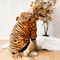 Jaqueta com capuz inverno quente velo grande cão pijamas engraçado traje para animais de estimação tigre dinossauro designer cosplay vestir-se 3xl-8xl