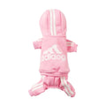 Adidog roupas para cães macacão quente filhote de cachorro roupas para animais de estimação para cães hoodies moletom yorkie buldogue francês roupas para cão casaco jaqueta