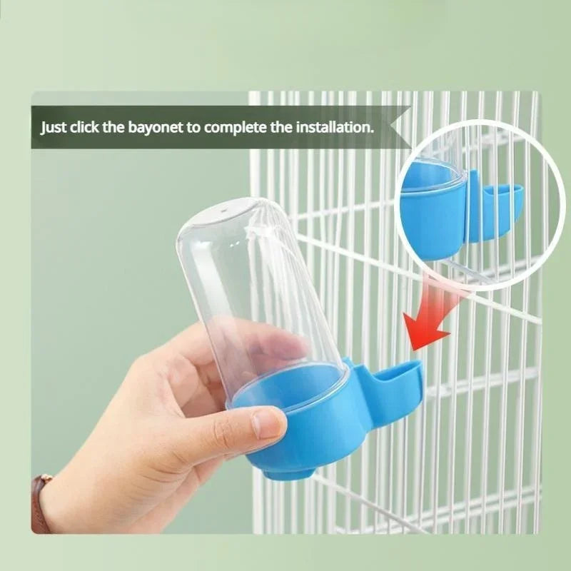 Dispensador de água e comida para pássaros