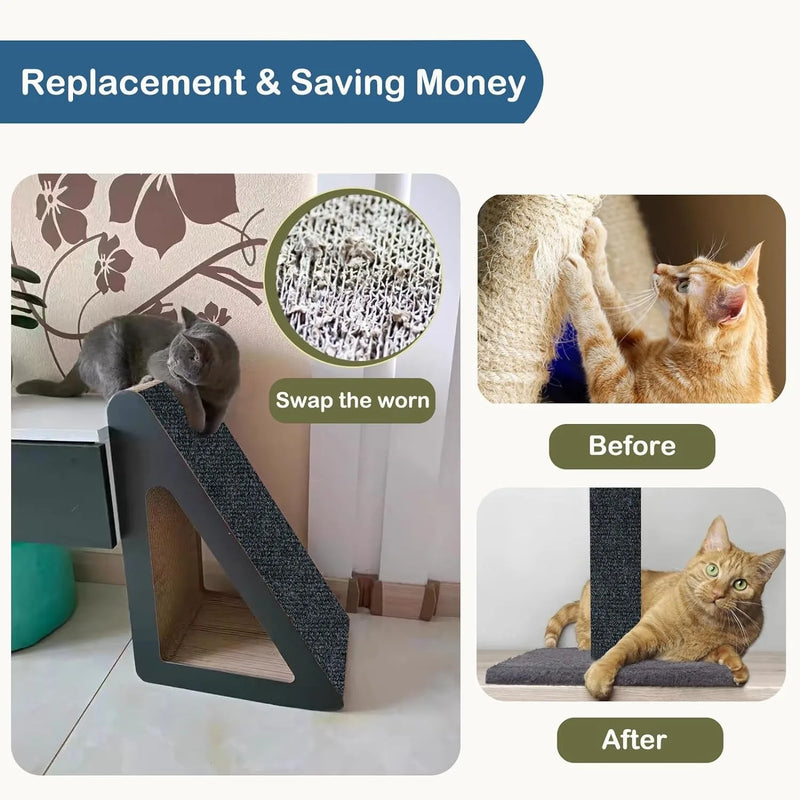 Anti gato scratch esteira aparável auto-adesivo tapete almofada gato pet scratcher móveis sofá canto interior protetor de parede